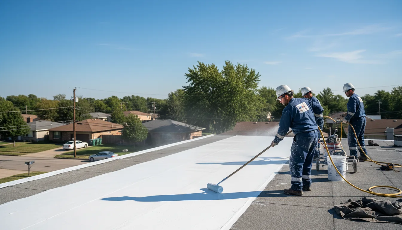 Commercial roof coating in Sherrill, AR near me